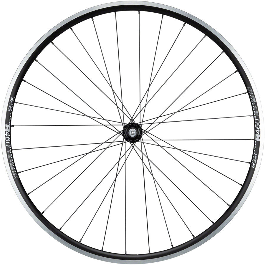 Quality 105/R460 Front Bicycle Wheel - 700, QR x 100mm, Rim Brake, Black, Clincher - Wheels - Bicycle Warehouse
