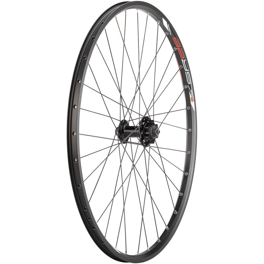 Quality Value Double Wall Series Disc Front Wheel - 26", QR x 100mm, 6-Bolt, Clincher - Wheels - Bicycle Warehouse