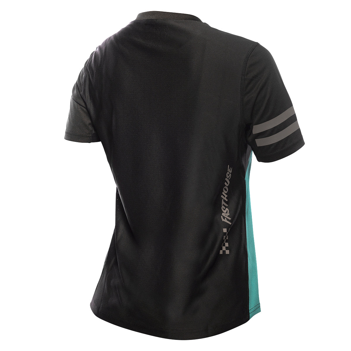 Alloy Sidewinder SS Women's Jersey - Black/Teal - Bicycle Warehouse