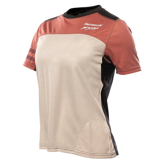 Alloy Sidewinder SS Women's Jersey - Mauve/Cream - Bicycle Warehouse
