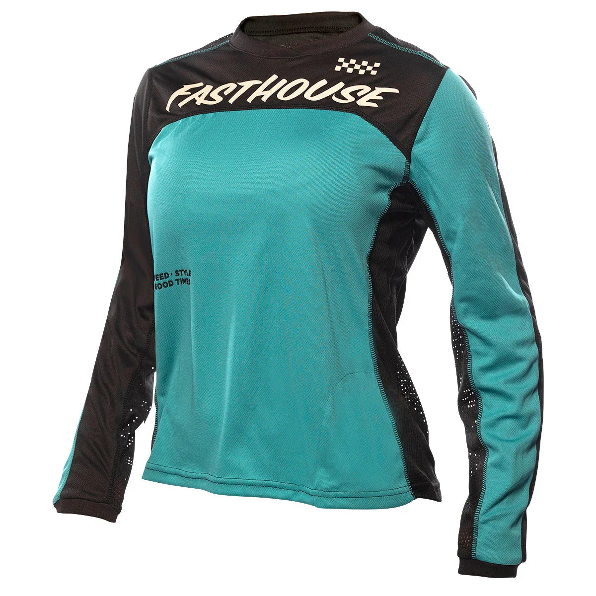 Classic Mercury LS Women's Jersey - Black/Teal - Bicycle Warehouse