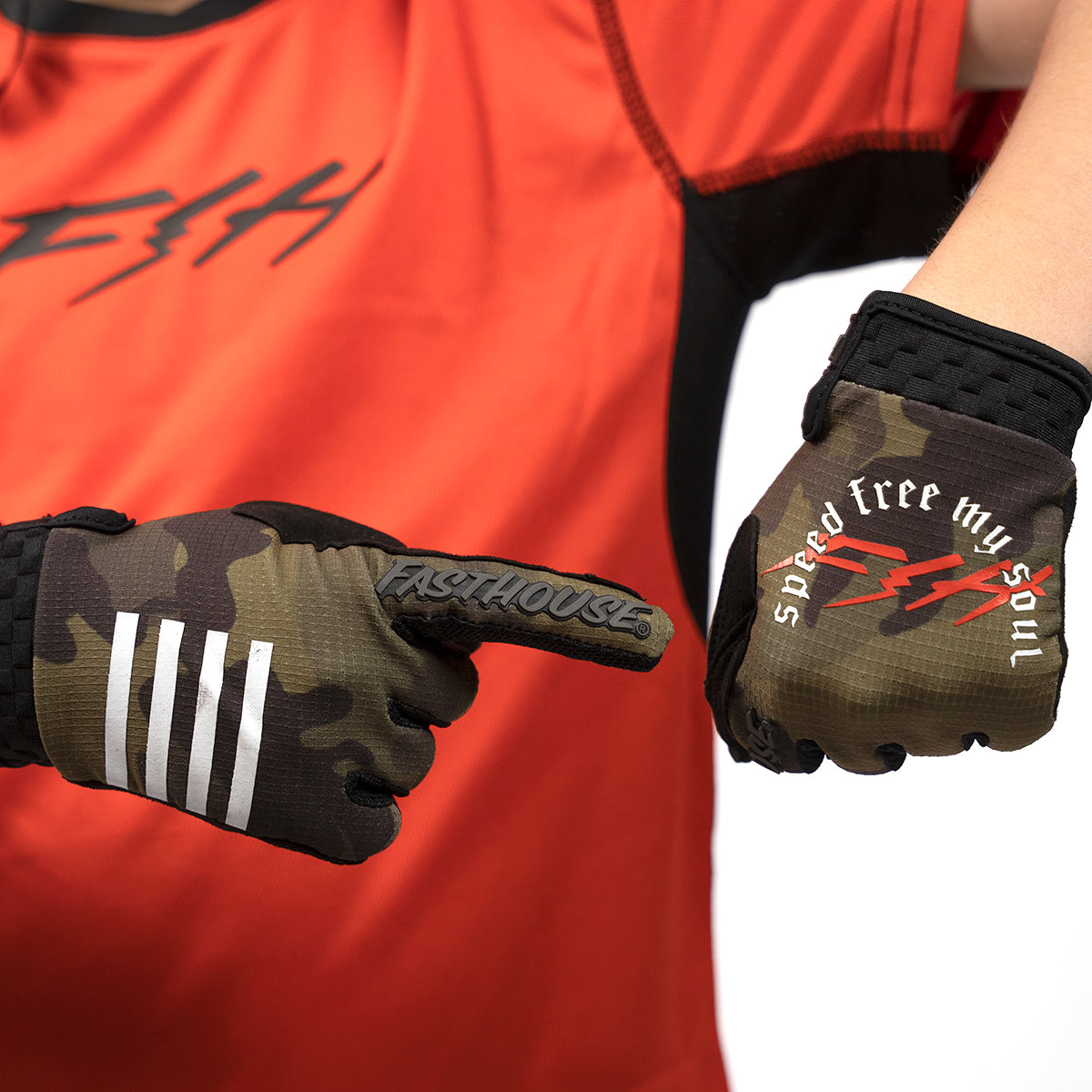 Speed Style Menace Youth Glove - Camo - Bicycle Warehouse