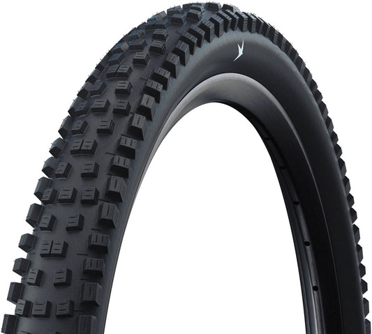 Schwalbe Nobby Nic Tire - 26 x 2.40 Tubeless Folding BLK Standard Addix Green E-50