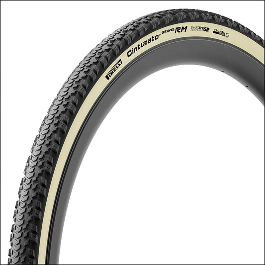 Pirelli Cinturato Gravel RM HP-Line Gravel Tire 700x50C Folding Tubeless Ready SmartEVO GR ProWALL Gravel 120TPI White