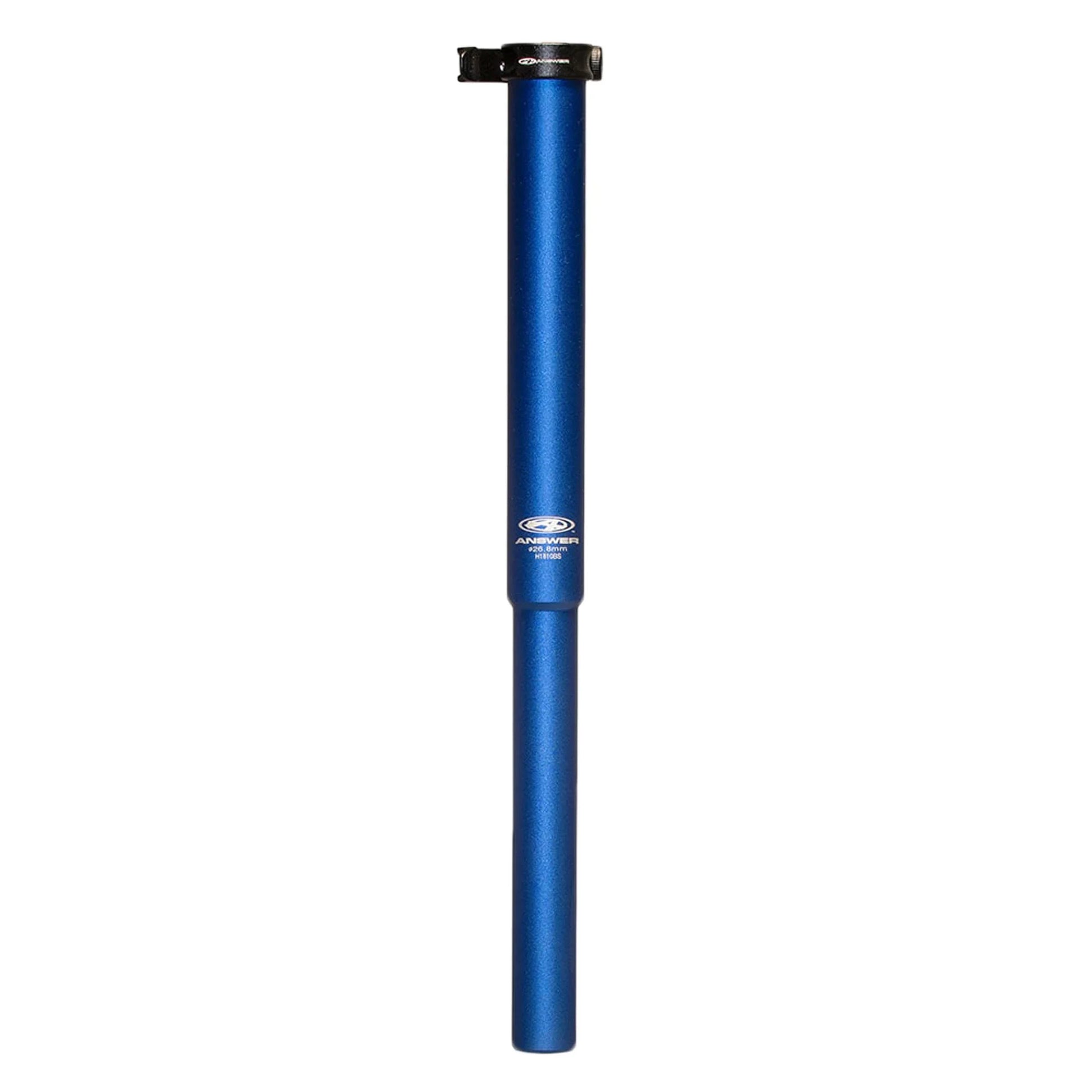 AnswerBMX Seatpost Extender 27.2x407mm Blue - Bicycle Warehouse