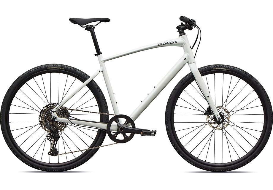 2026 Specialized Sirrus X 3.0 Km Bike Gloss Metallic White Silver / Metallic Deep Marine Frost Reflective Xl