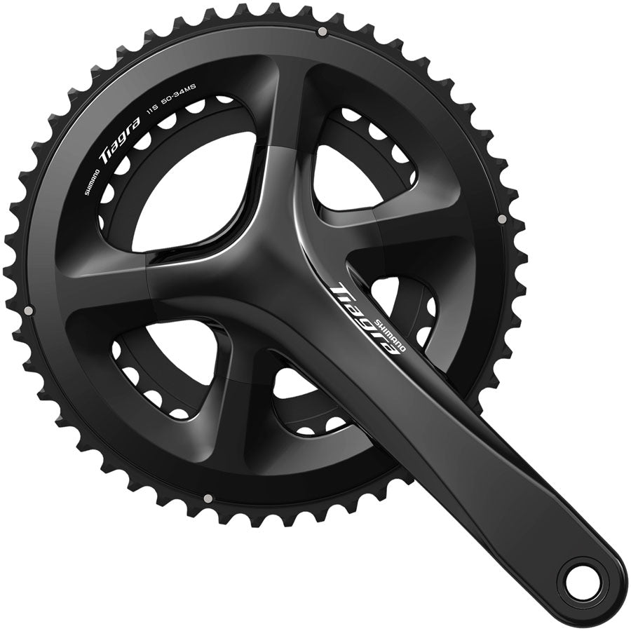 Shimano Tiagra FC-4000 Crankset - 165mm 11-Speed 50/34t 110 Asymmetric BCD BLK