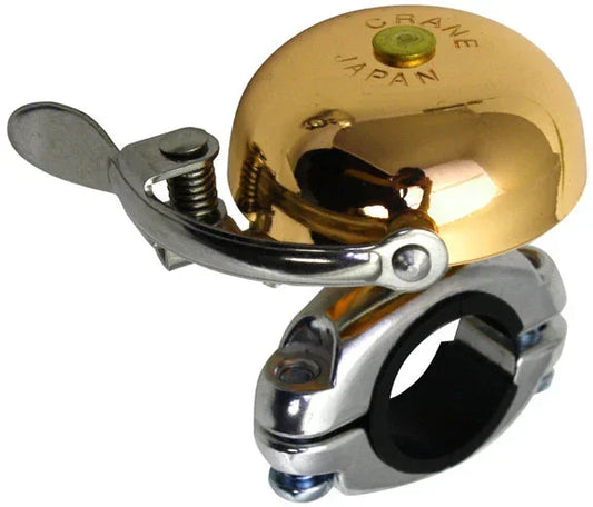 Crane Bell Co Suzu Mini Bell Gold - Bicycle Warehouse