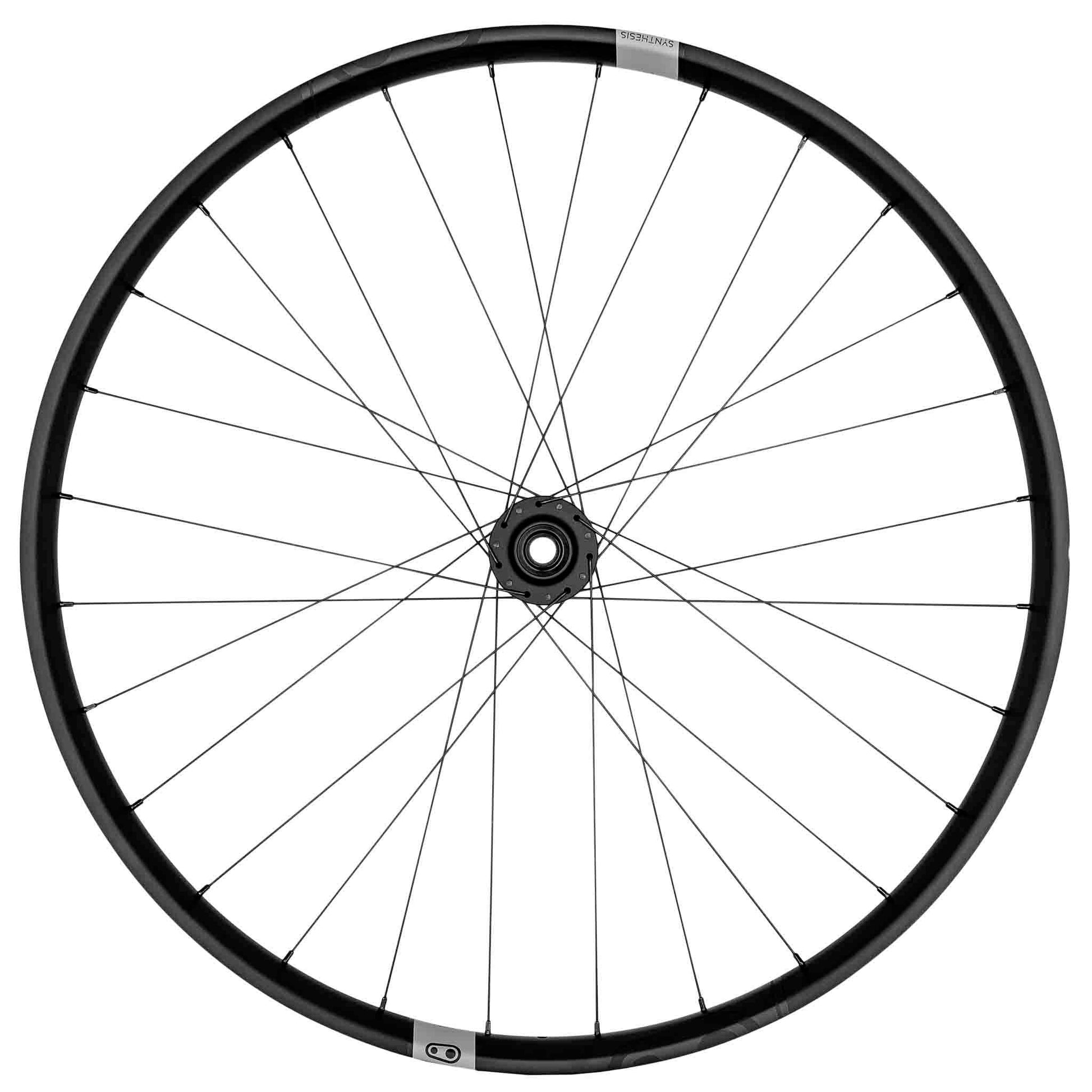 Crankbrothers Synthesis E Alloy Front Wheel - 27.5" 15 x 110mm 6-Bolt Black - Bicycle Warehouse