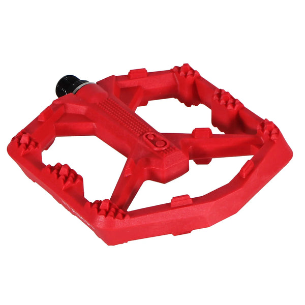 Stamp 0 Platform Pedals, Small / Red