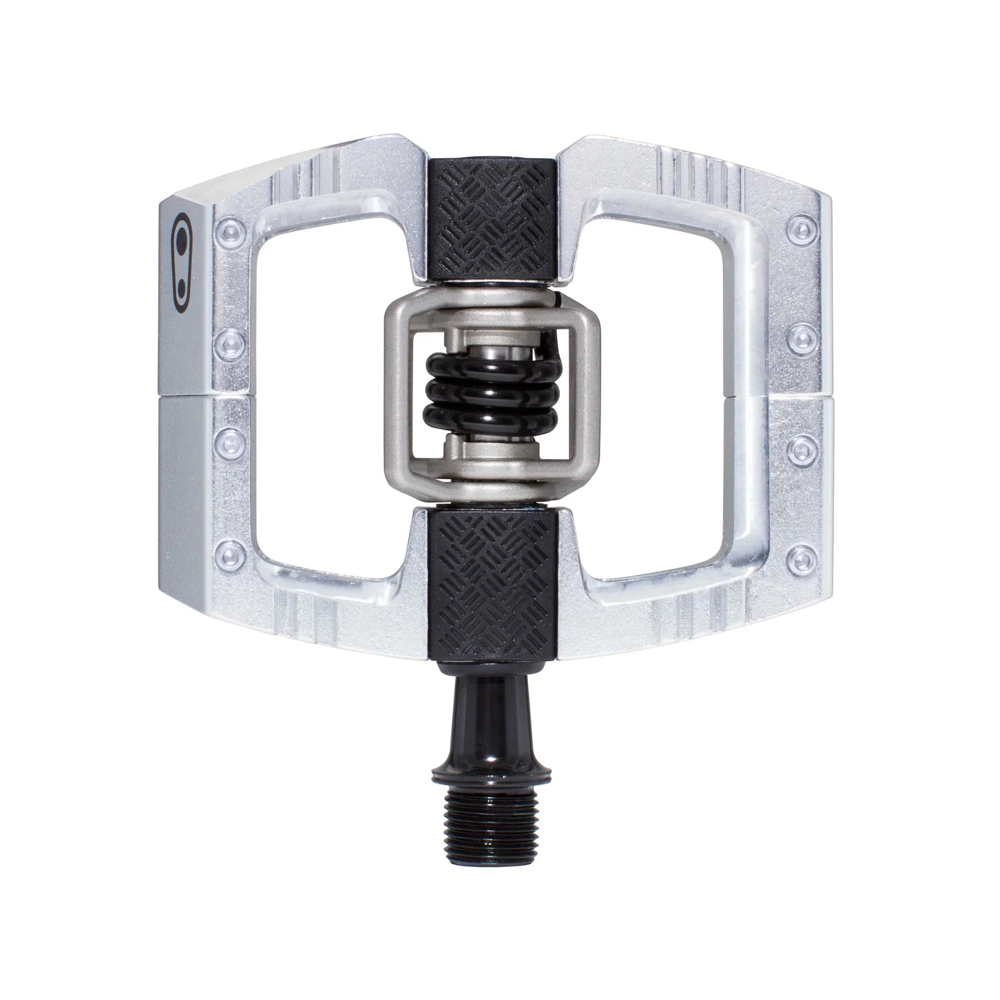 Crankbrothers Mallet DH Pedals - Dual Sided Clipless Platform Aluminum 9/16" High Polish Silver - Bicycle Warehouse