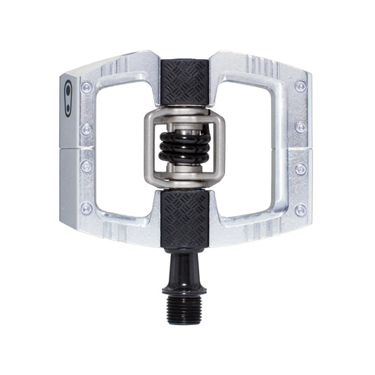 Crankbrothers Mallet DH Pedals - Dual Sided Clipless Platform Aluminum 9/16" High Polish Silver - Bicycle Warehouse