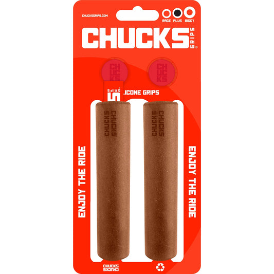 Plus Grips 130mm x 27.5mm Brown - Bicycle Warehouse