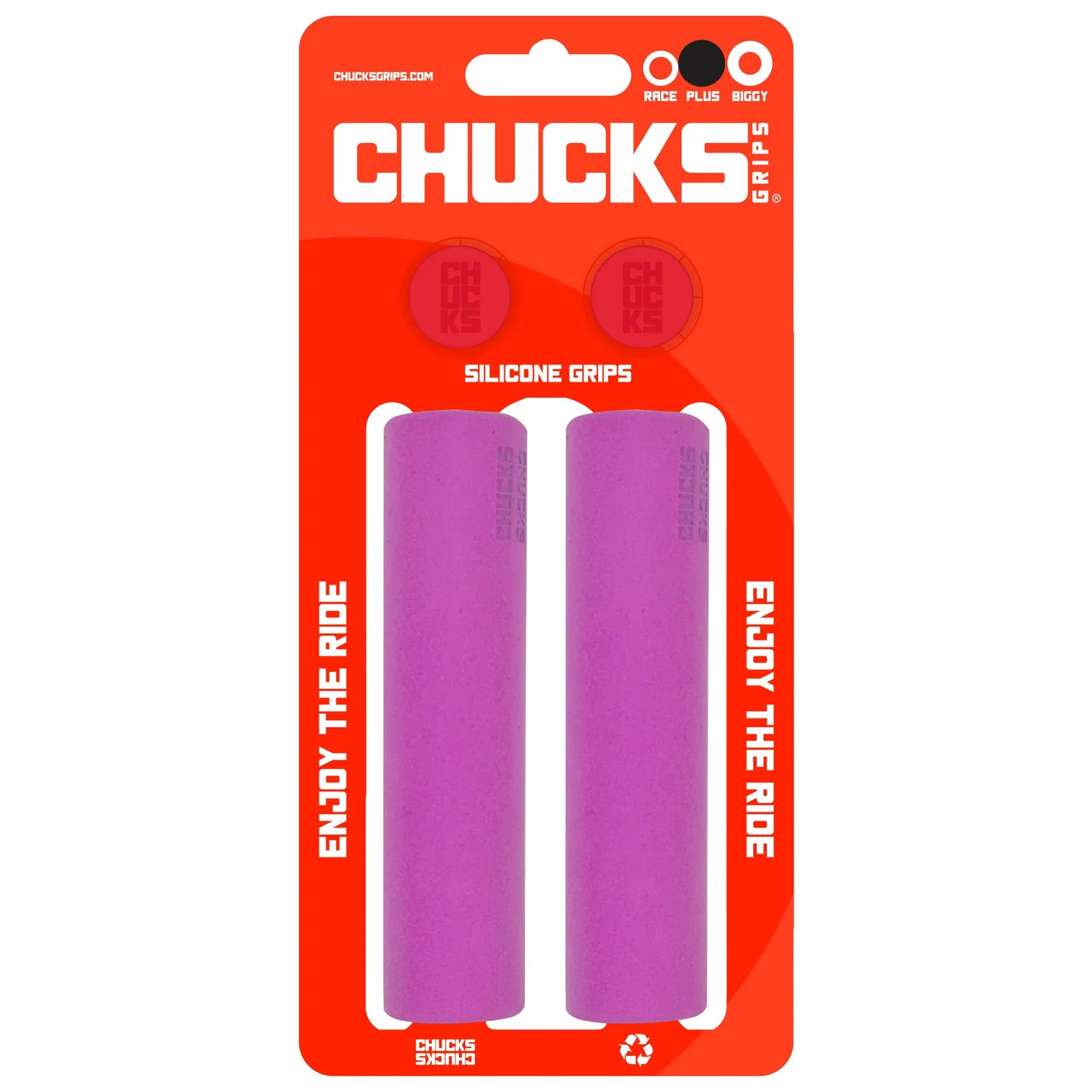 Plus Grips 130mm x 27.5mm Purple - Bicycle Warehouse