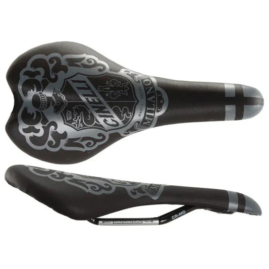 Cavaliere Crest Saddle CrMo Rail - Black Knight - Bicycle Warehouse