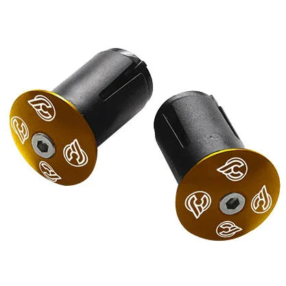Expander Alloy End Plugs Ano Gold Pair - Bicycle Warehouse