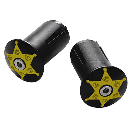 Expander Alloy End Plugs Ano Sheriff Pair - Bicycle Warehouse