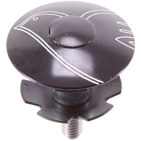 Top Cap Kit Columbus 1-1/8" Alloy Steerers Black - Bicycle Warehouse