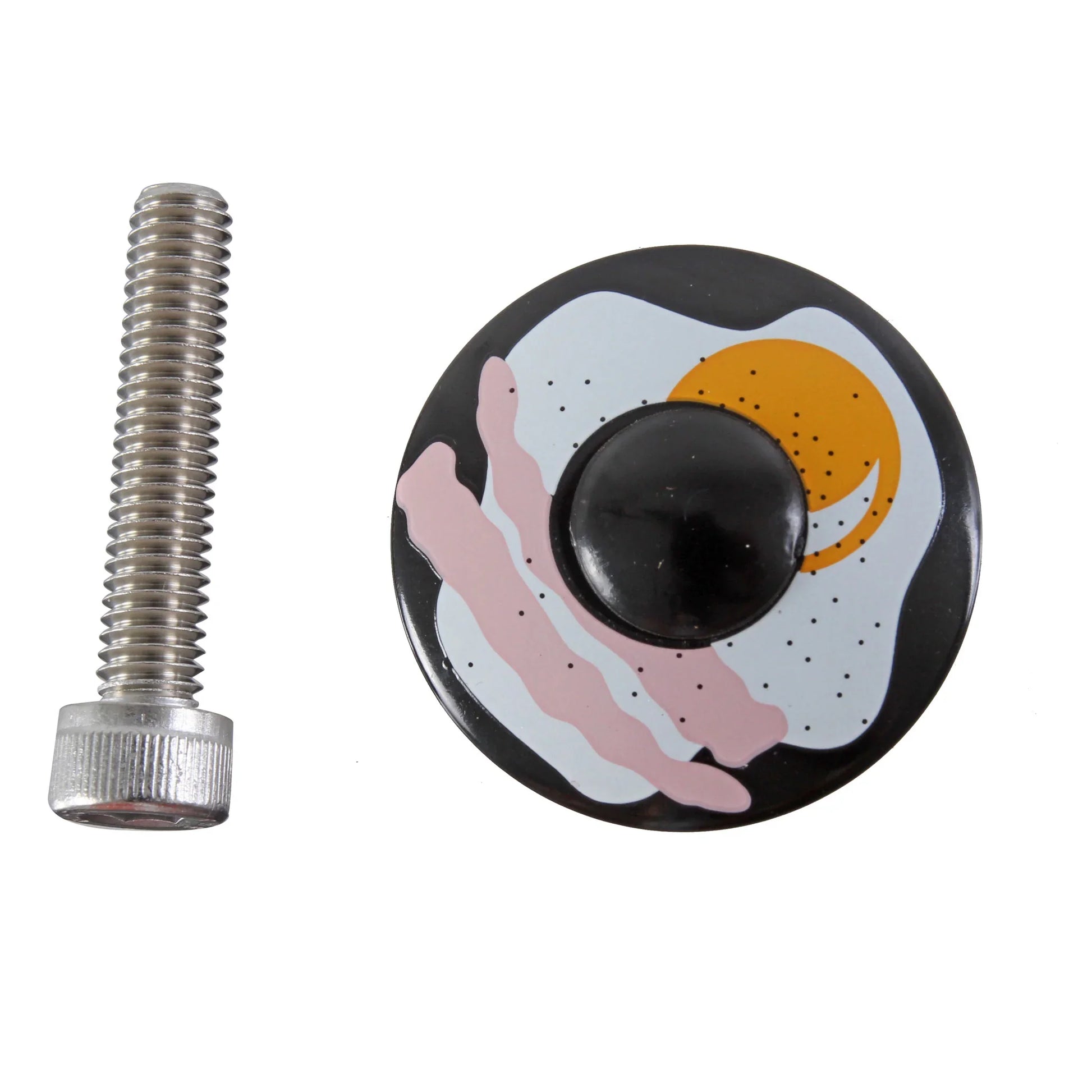 Top Cap Kit 1-1/8" Alloy Steerers Fried Egg - Bicycle Warehouse