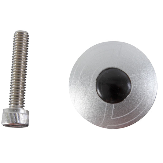 Top Cap Kit 1-1/8" Alloy Steerers Silver - Bicycle Warehouse