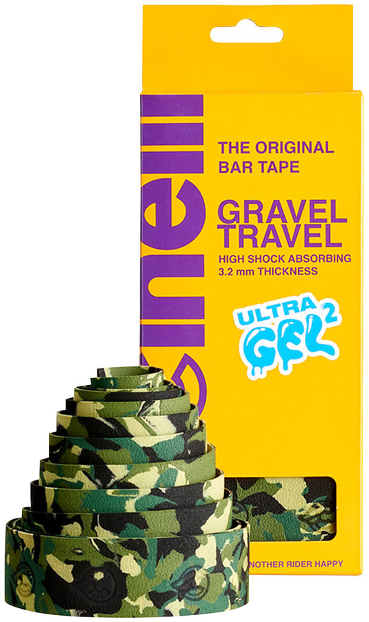 Cinelli Gravel Travel Bar Tape - Suede Gel Camoflague