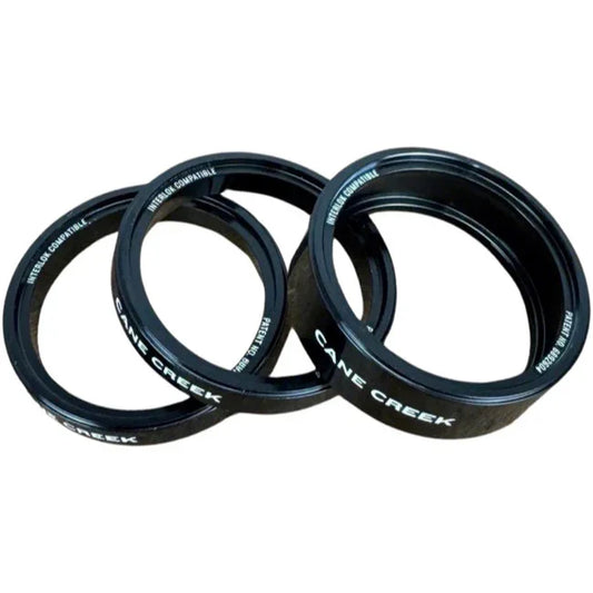 Interlok Chroma Studio Headset Spacer Kit - 1 10mm 2 5mm BLK - Bicycle Warehouse