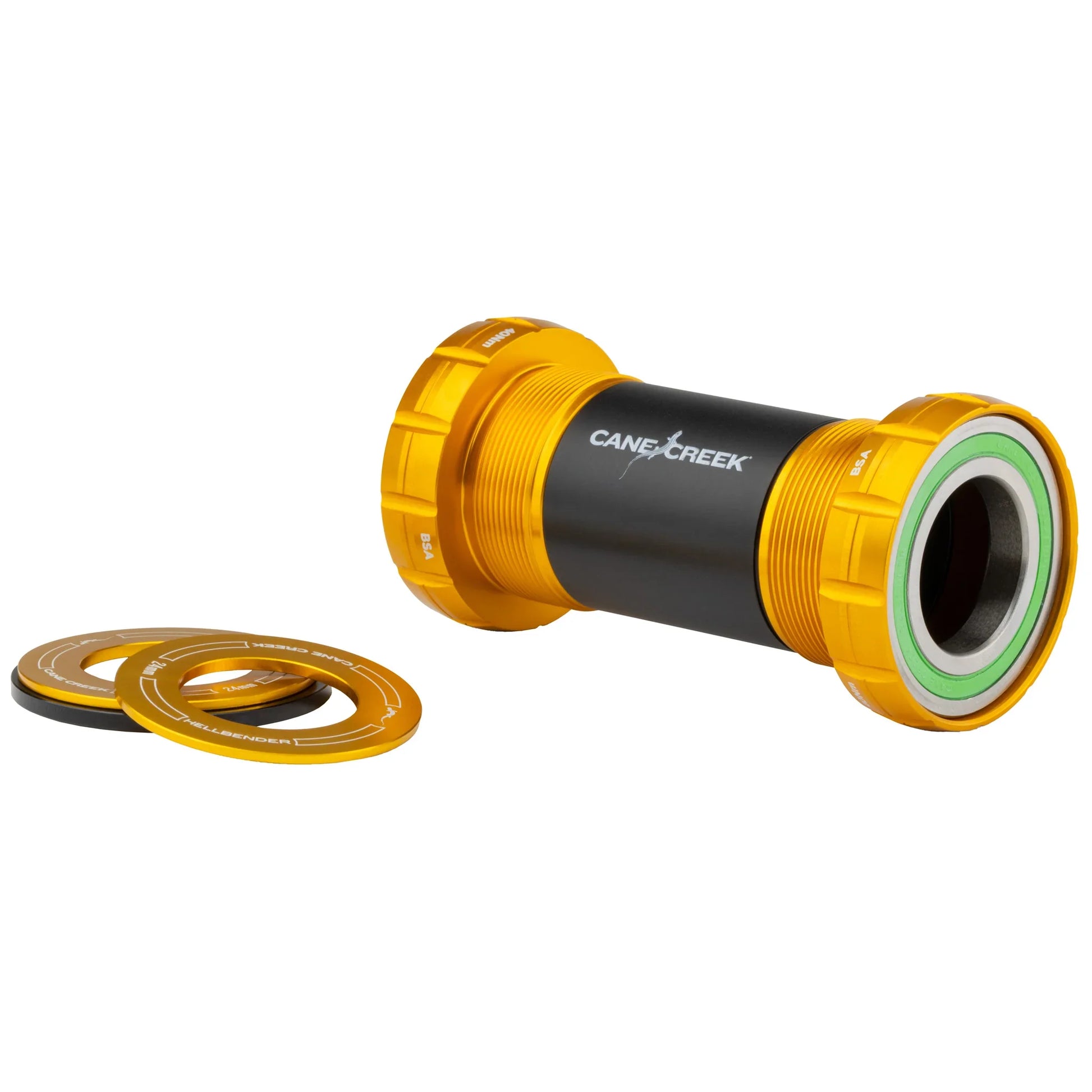 Hellbender 70 BSA Thread BB DUB 68/73mm Gold - Bicycle Warehouse