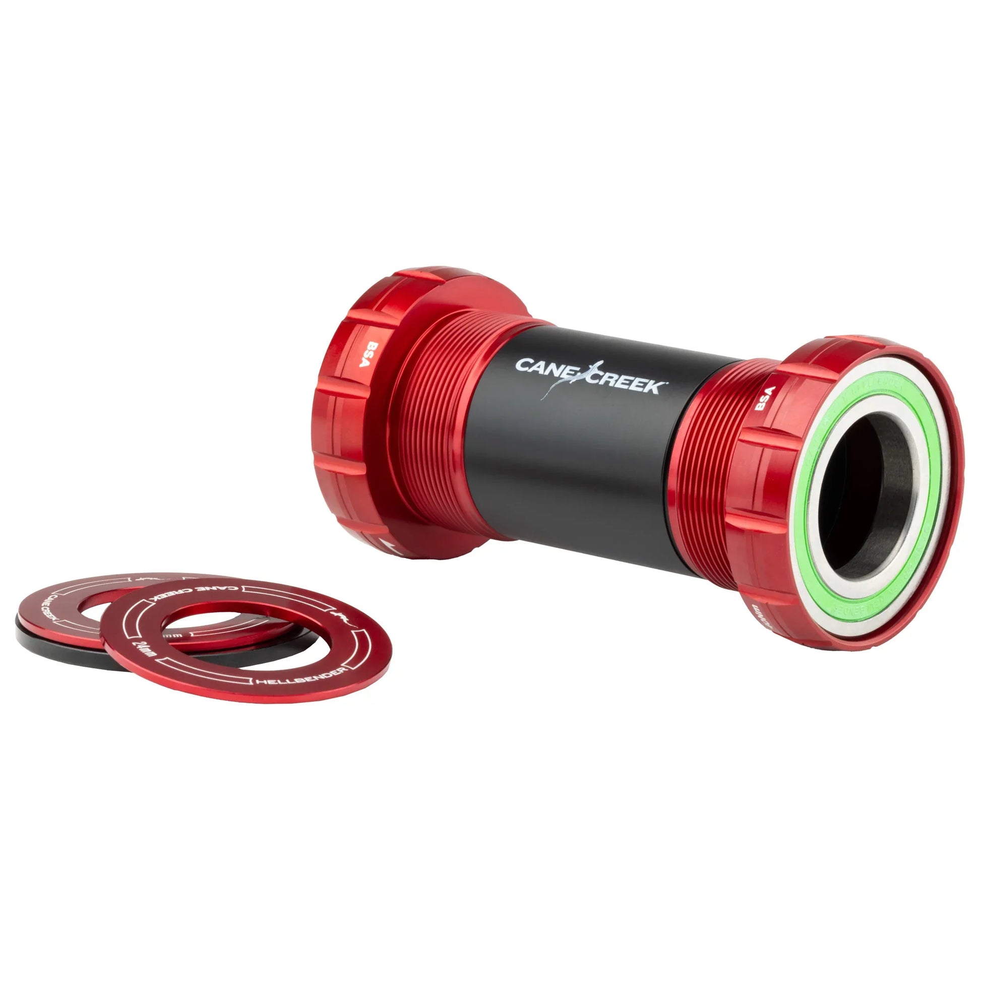 Hellbender 70 BSA Thread BB DUB 68/73mm Red - Bicycle Warehouse