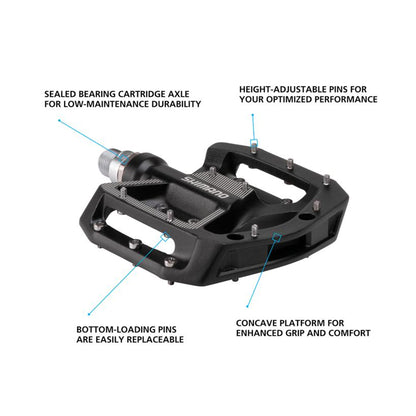 Shimano PD-GR500 Bike Platform Pedals - Pedals - Bicycle Warehouse