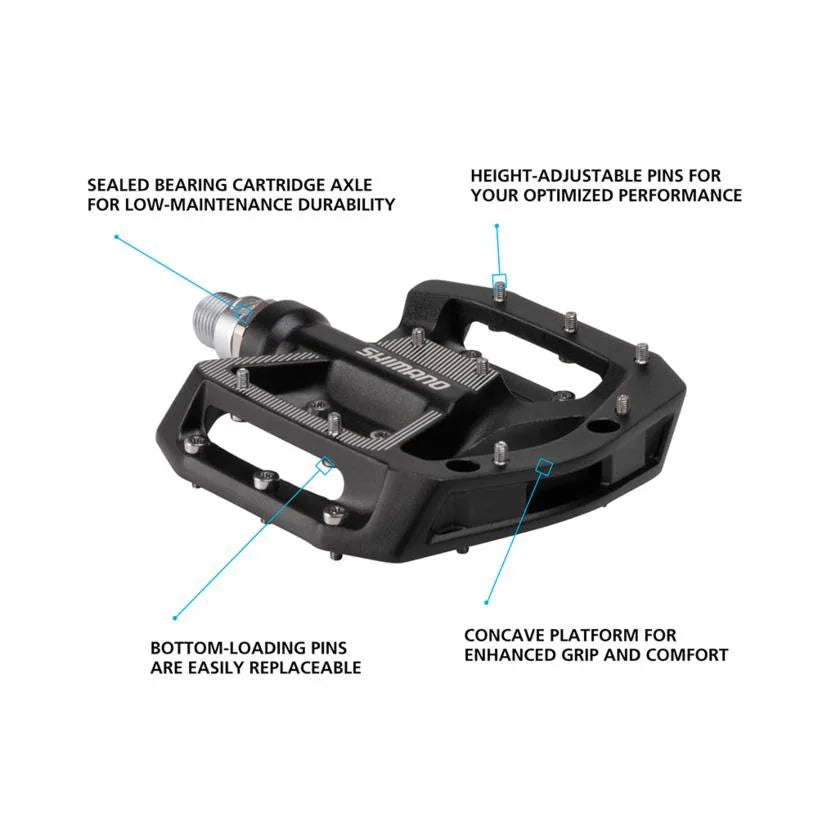 Shimano PD-GR500 Bike Platform Pedals with Free Shipping – Bicycle Warehouse