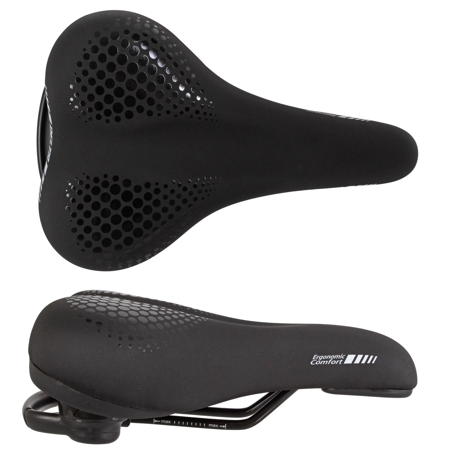 Comfort Saddle 260x170 Black - Bicycle Warehouse