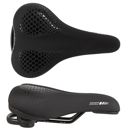 Comfort Saddle 260x170 Black - Bicycle Warehouse