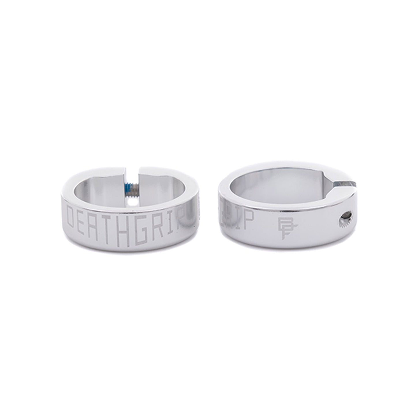 Brendog DeathGrip Clamps Silver - Bicycle Warehouse