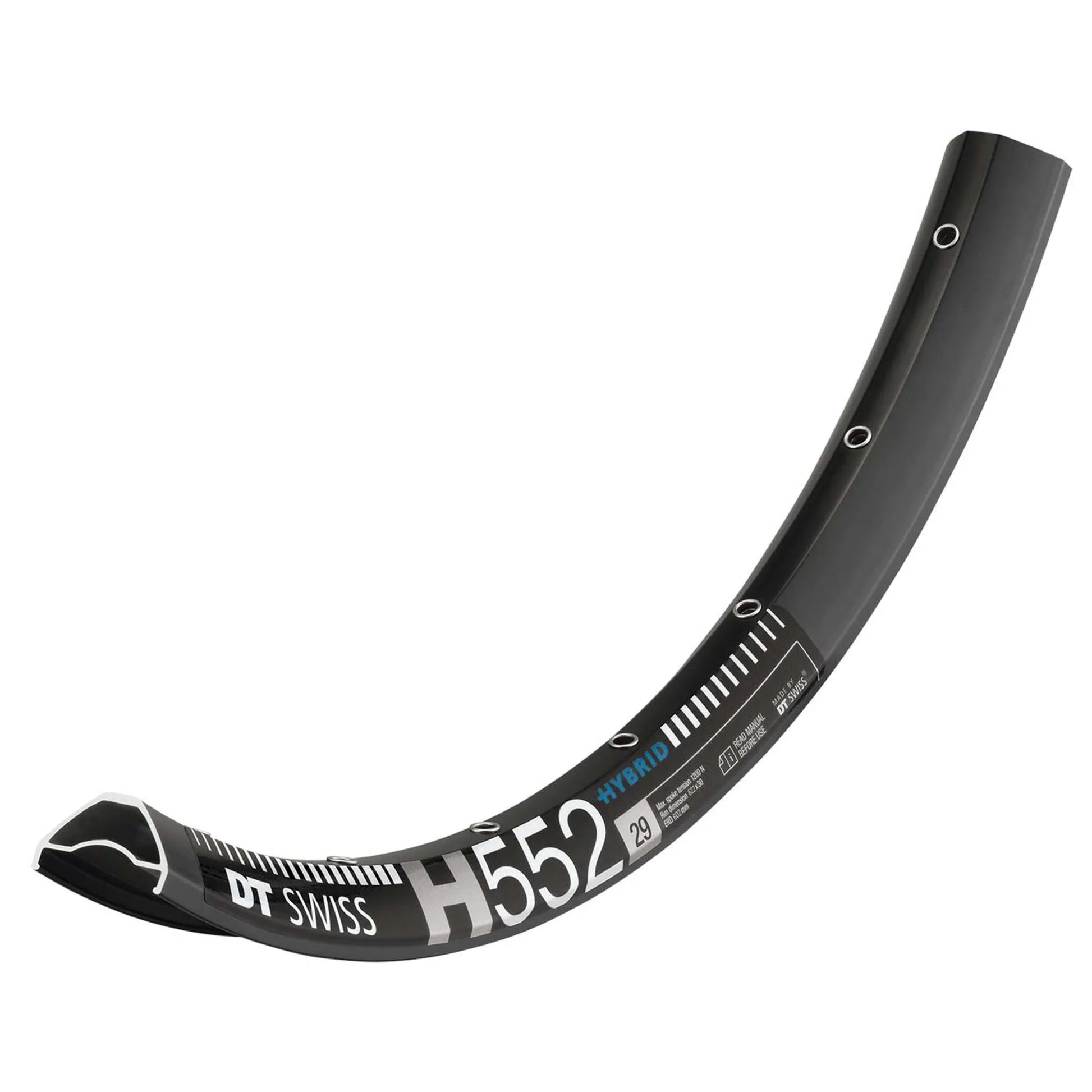 H 552 Tubeless Ready 29" Disc Rim 32h Black - Bicycle Warehouse