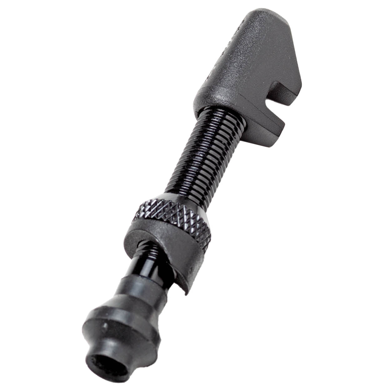 DT Swiss Aluminum Tubeless Valve - MTB Road 18-25mm Asymmetric Rim BLK Single - Bicycle Warehouse