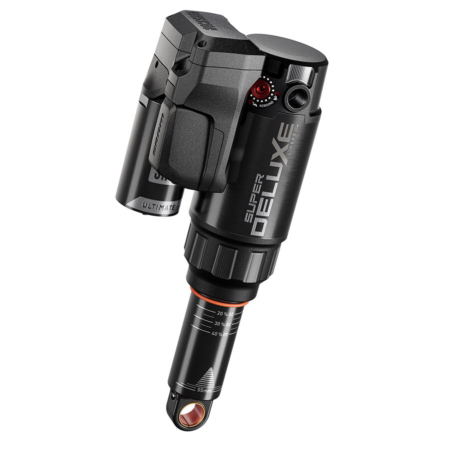 RockShox Super Deluxe FLT Attendant D1 Rear shock 205x60 Shaft Eyelet: Trunnion Body Eyelet: No Bushing - 90 Deg Rotation Token Loc 5 Reb55/Comp34 Mid4-Lock6 Specialized Enduro 2020+