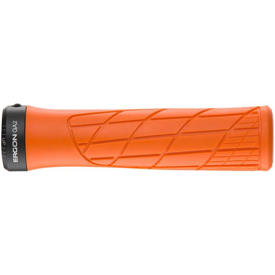 Ergon GA2 Bike Handlebar Grips - Juicy Orange, Lock-On