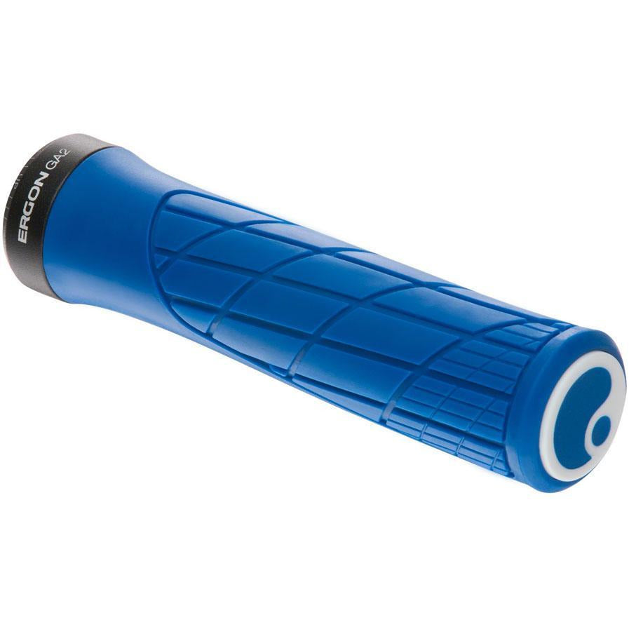 Ergon GA2 Bike Handlebar Grips - Midsummer Blue, Lock-On