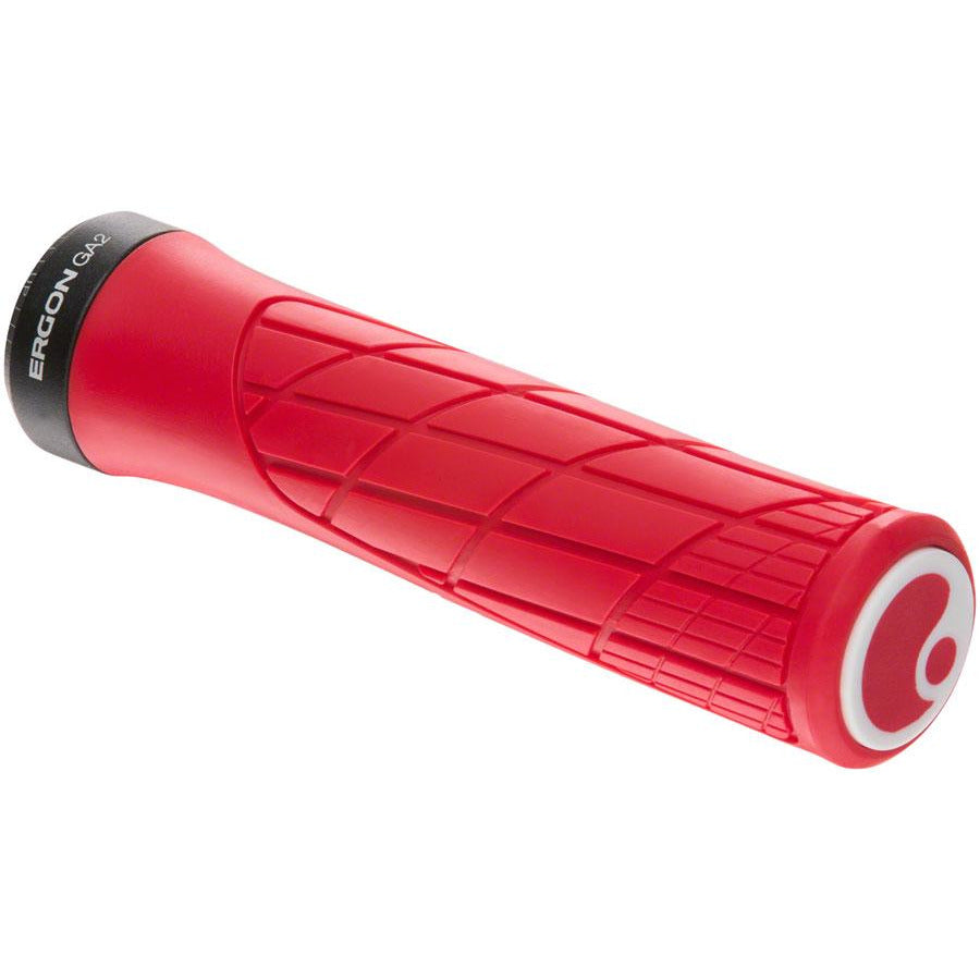 Ergon GA2 Bike Handlebar Grips - Risky Red, Lock-On