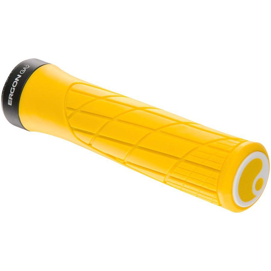 Ergon GA2 Bike Handlebar Grips - Yellow Mellow, Lock-On