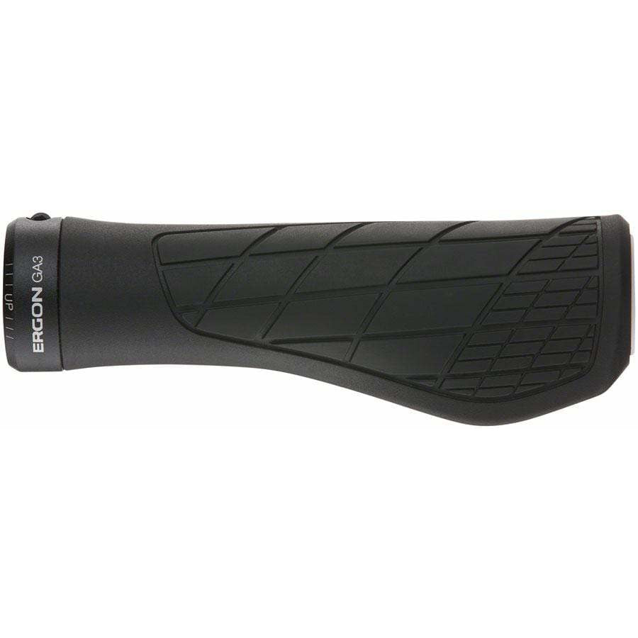 Ergon GA3 Bike Handlebar Grips - Black, Lock-On, Large