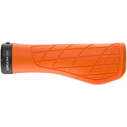 Ergon GA3 Bike Handlebar Grips - Juicy Orange, Lock-On, Large