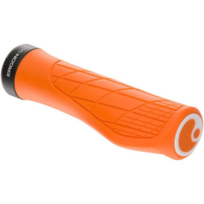 Ergon GA3 Bike Handlebar Grips - Juicy Orange, Lock-On Small