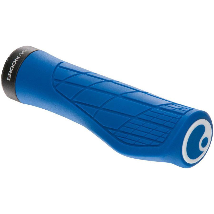 Ergon GA3 Bike Handlebar Grips - Midsummer Blue, Lock-On, Large