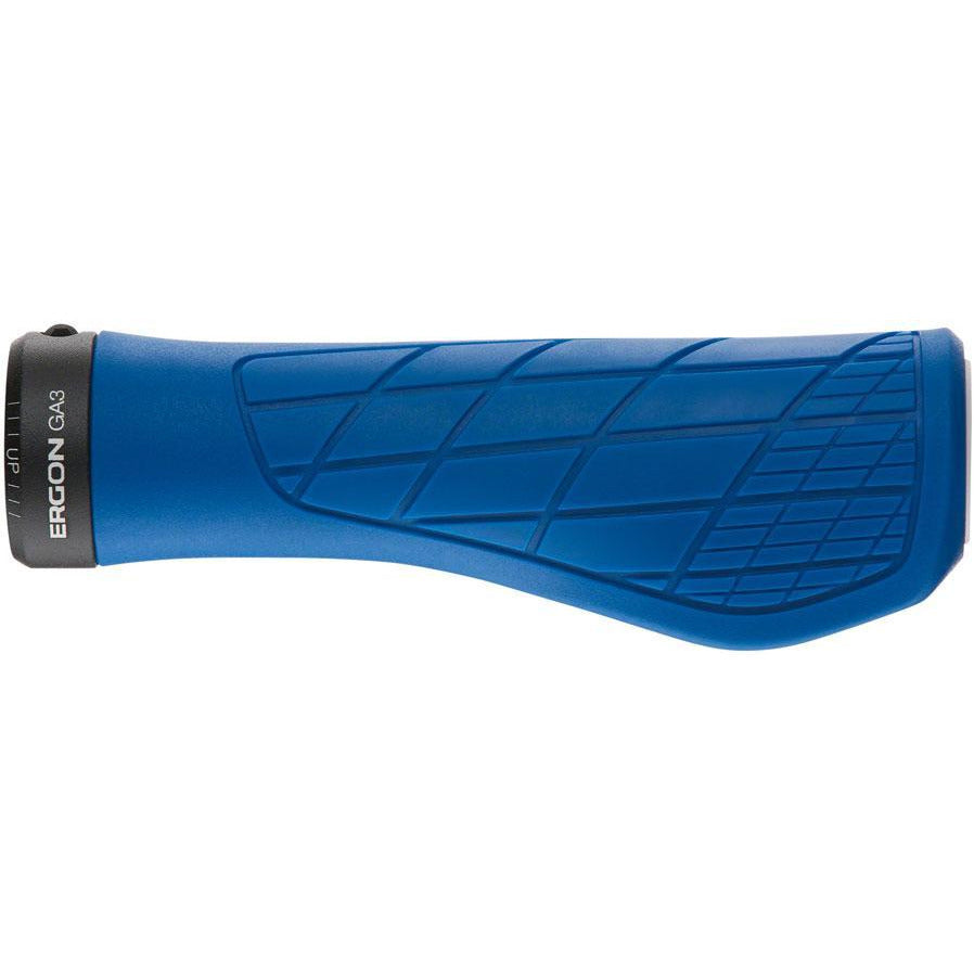 Ergon GA3 Bike Handlebar Grips - Midsummer Blue, Lock-On, Large