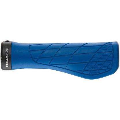 Ergon GA3 Bike Handlebar Grips - Midsummer Blue, Lock-On, Small