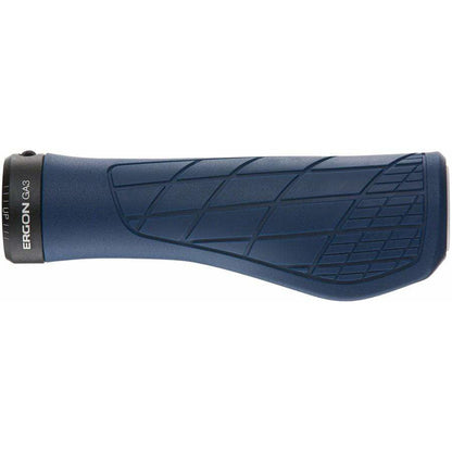 Ergon GA3 Bike Handlebar Grips - Nightride Blue, Lock-On, Small