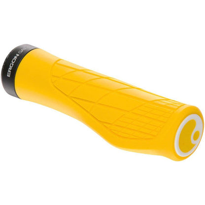 Ergon GA3 Bike Handlebar Grips - Yellow Mellow, Lock-On, Large