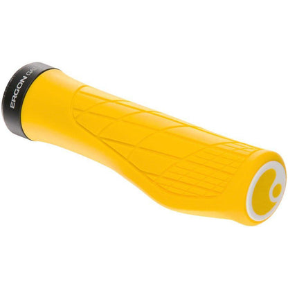 Ergon GA3 Bike Handlebar Grips - Yellow Mellow, Lock-On, Small