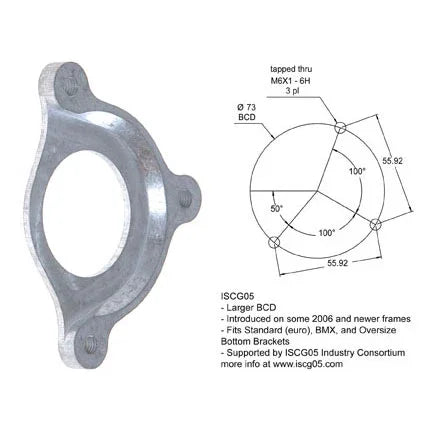 e*thirteen ISCG05 Adapter Plate - Bicycle Warehouse